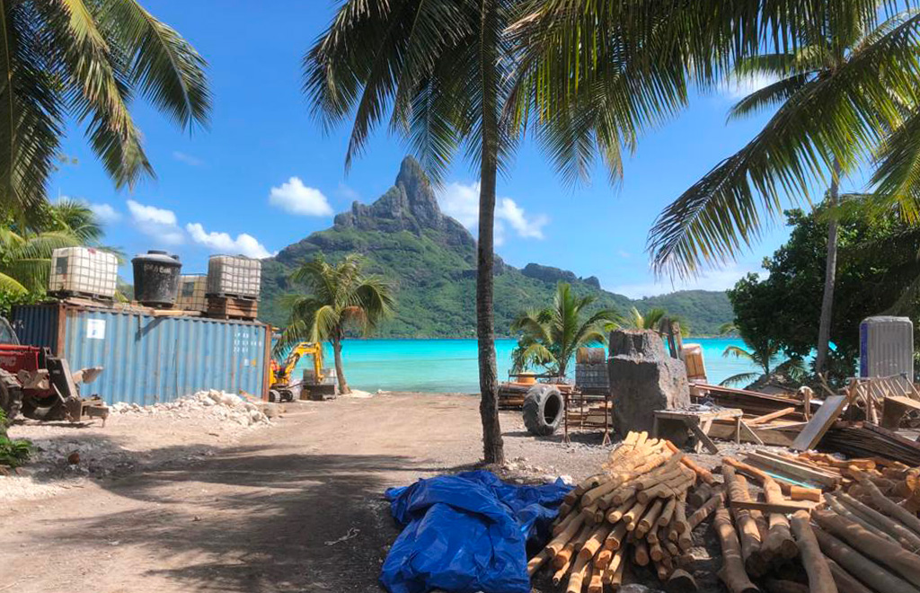 HYLINE en plein chantier à Bora Bora