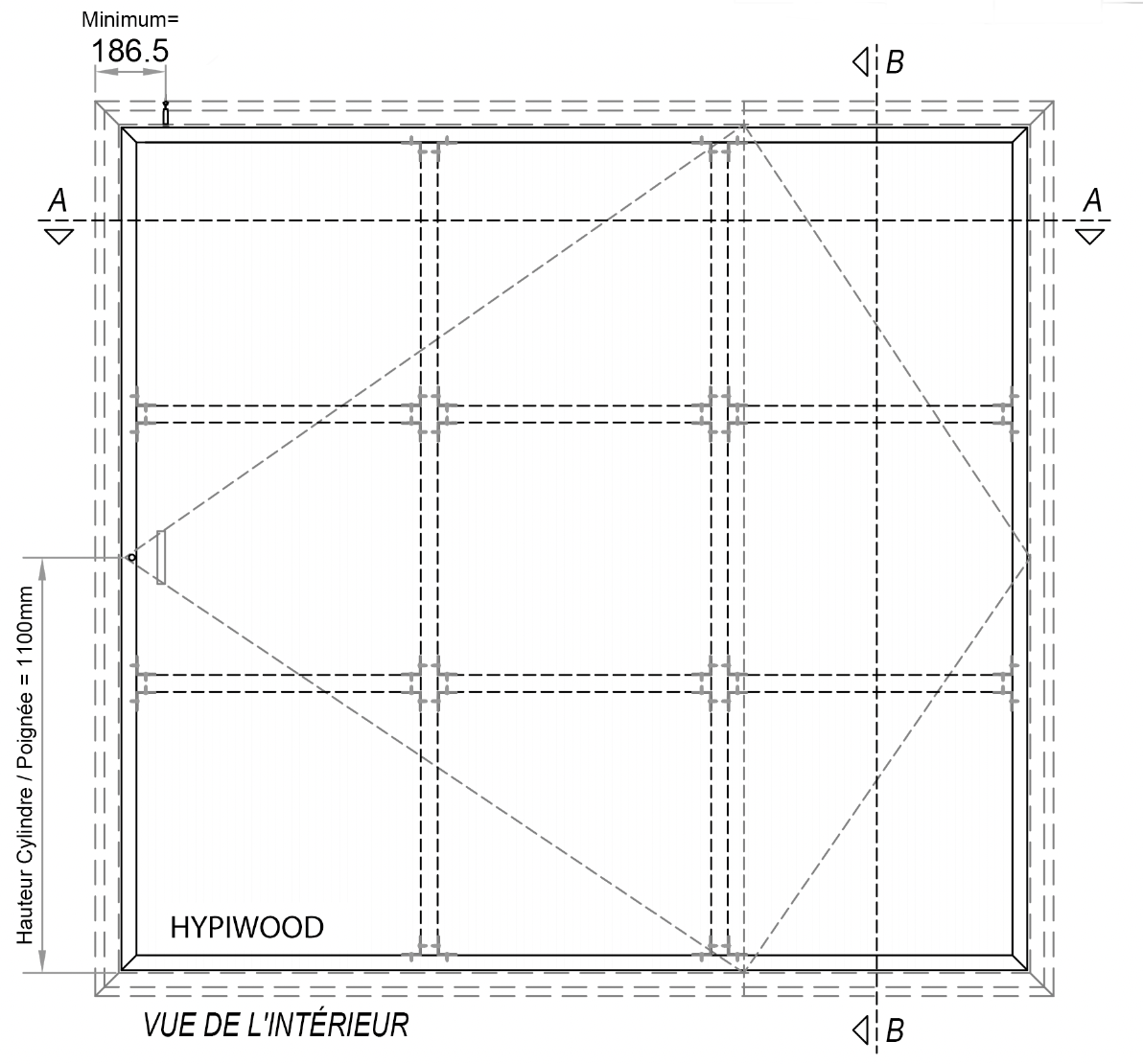 HYPI WOOD, Porte sur pivot HYPI Wood