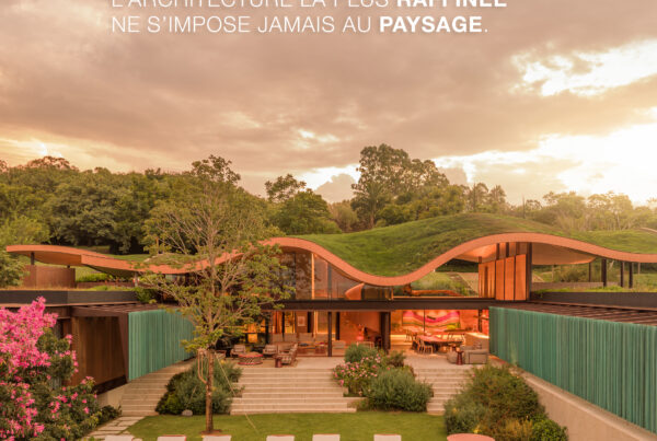 , L’architecture la plus raffinée ne s’impose jamais au paysage.
